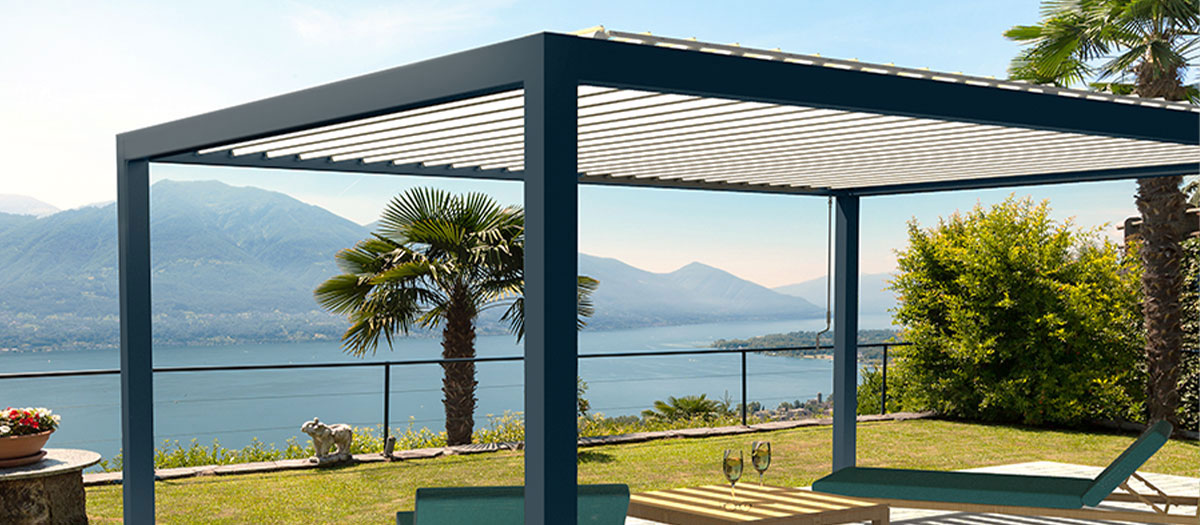 Photo d'une Pergola Bioclimatique SUNLITE Autoportée