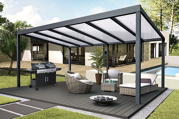 Photo d'une Pergola Aluminium CLIMALUX Autoportée